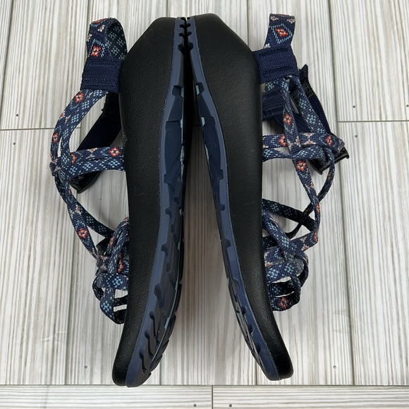 CHACO Z Cloud X Comfort Women’s Sandals Southwest Aztec Blue Size 8 - Picture 3 of 8